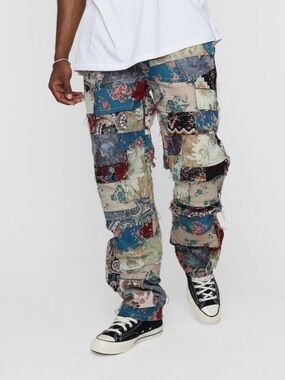 MNML Patchwork Blanket Pants - Size 40